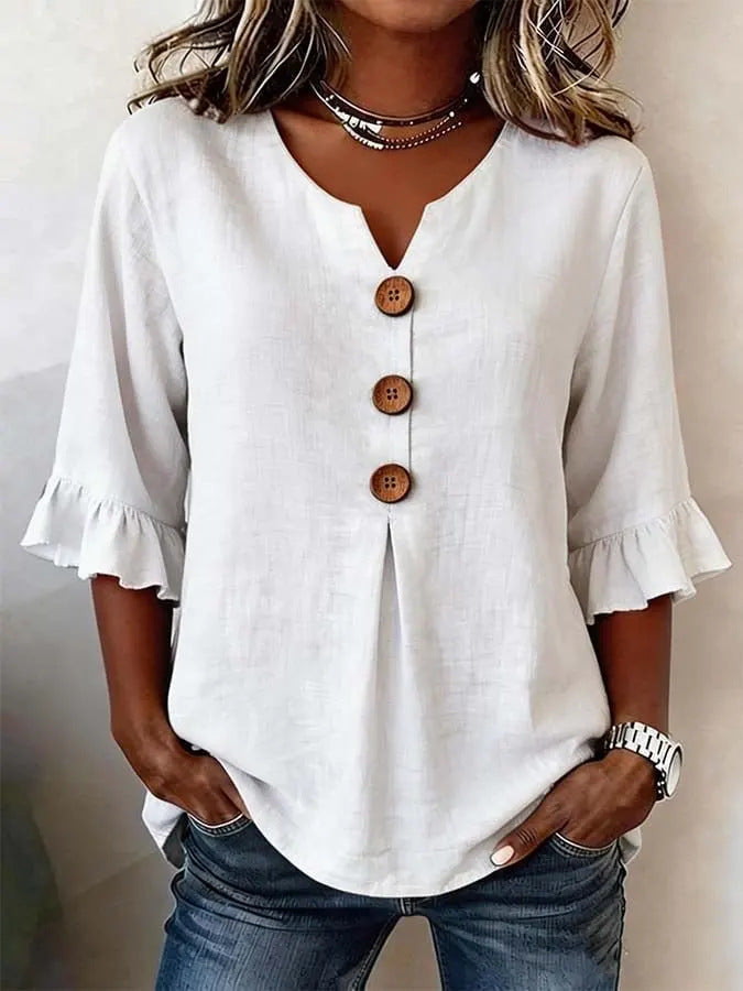 Jessara | Ruffle-Sleeve Blouse