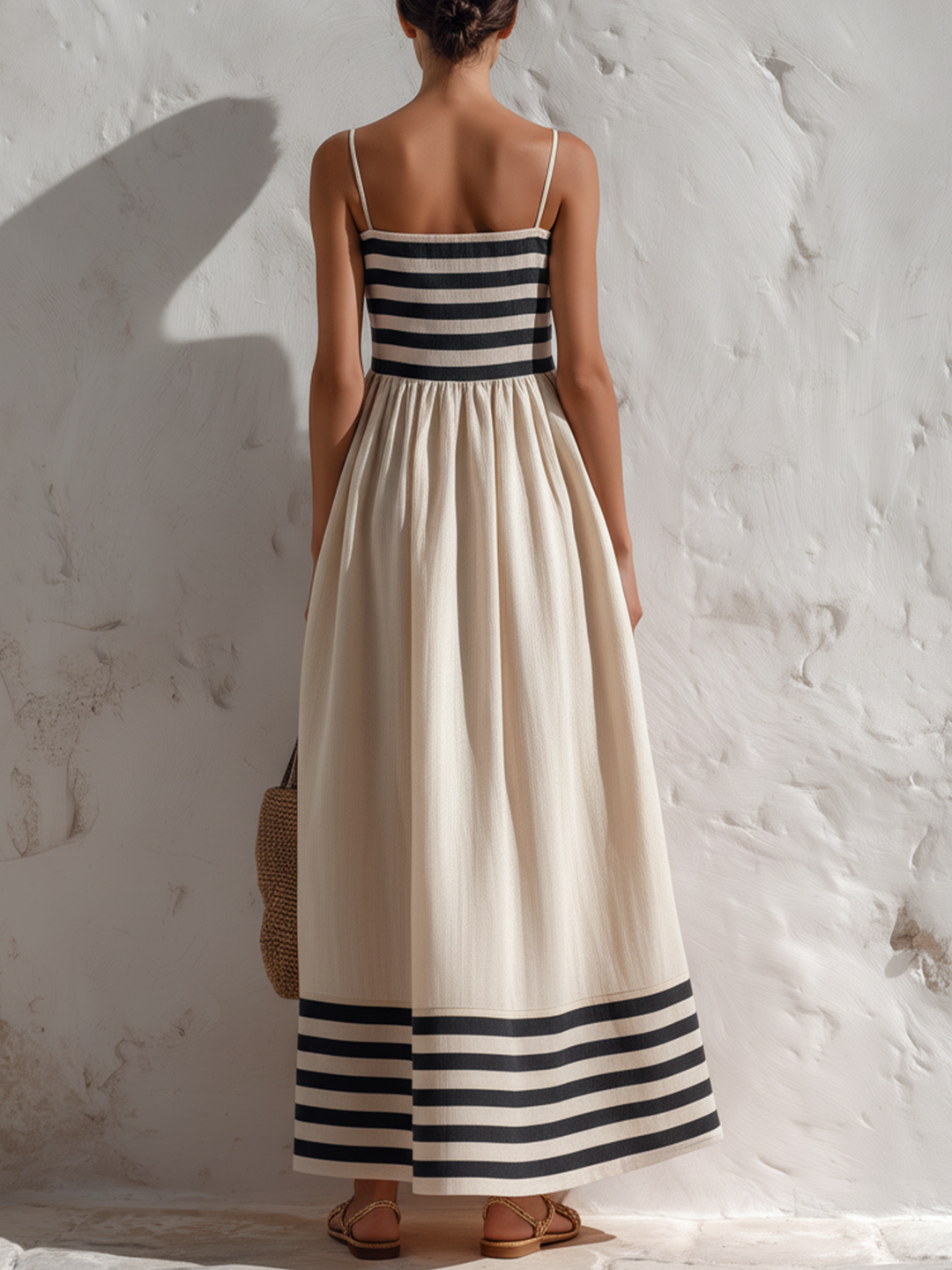 Luna | Striped Bodice Maxi Dress