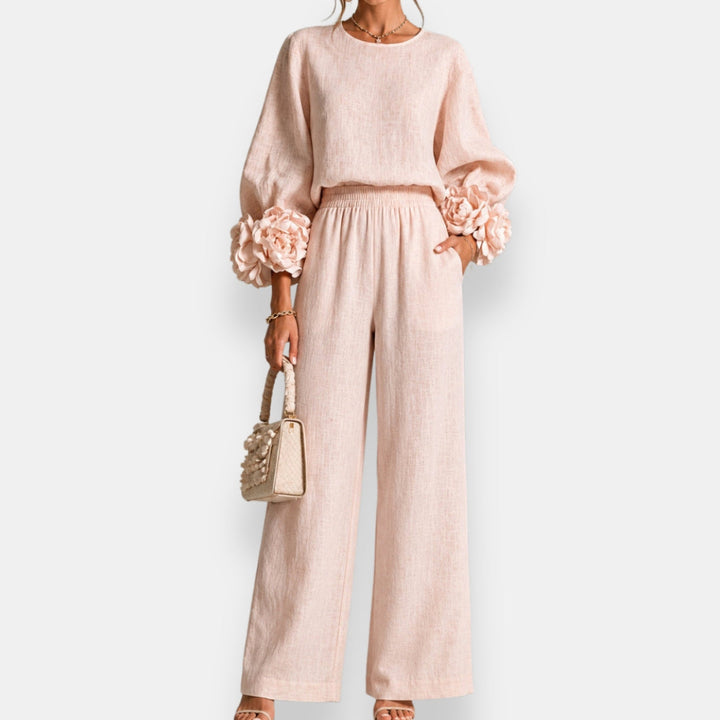 Charlene™ Floral Appliqué Two-Piece Set