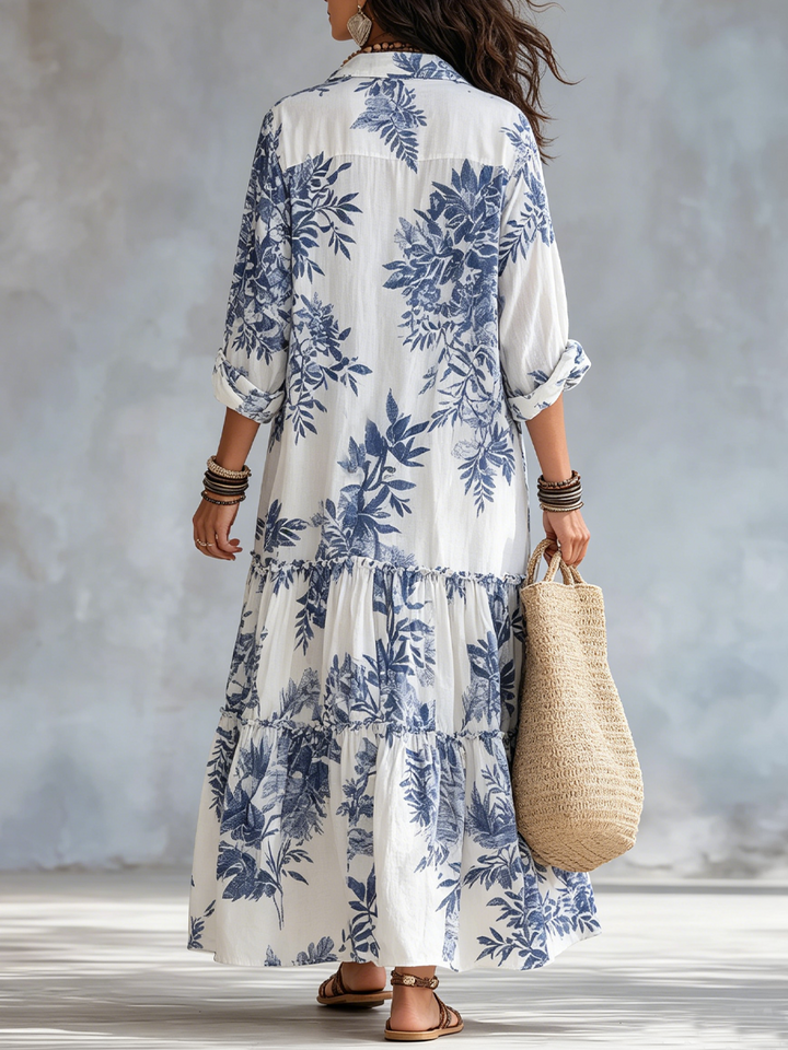 Marina | Floral Button-Down Maxi Dress