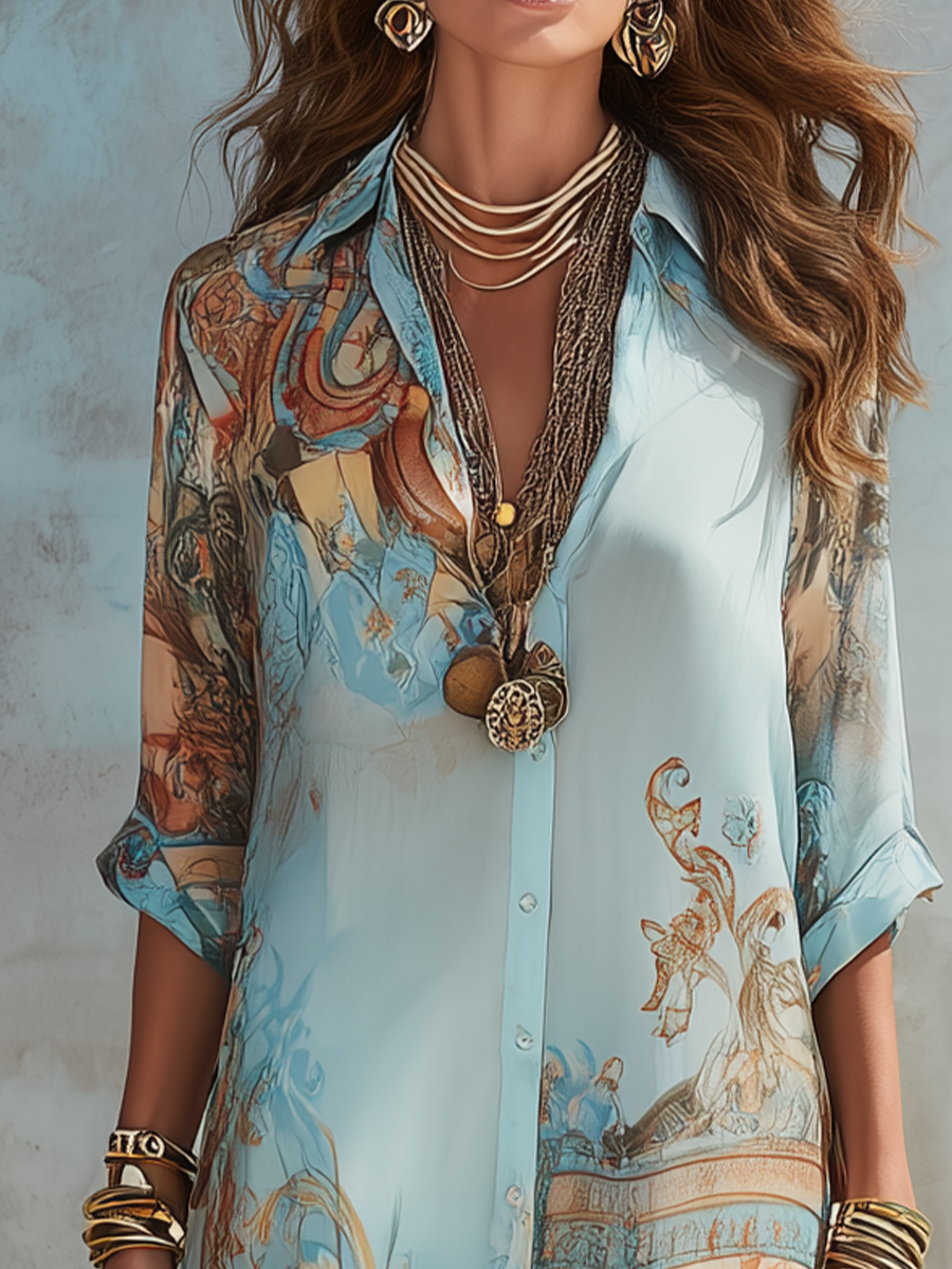 Adeline | Floral Chiffon Maxi Dress