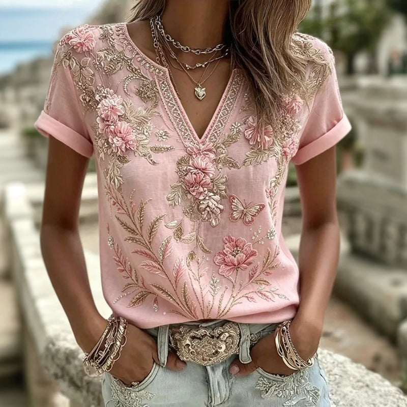 Rosalie | Vintage Floral Blouse