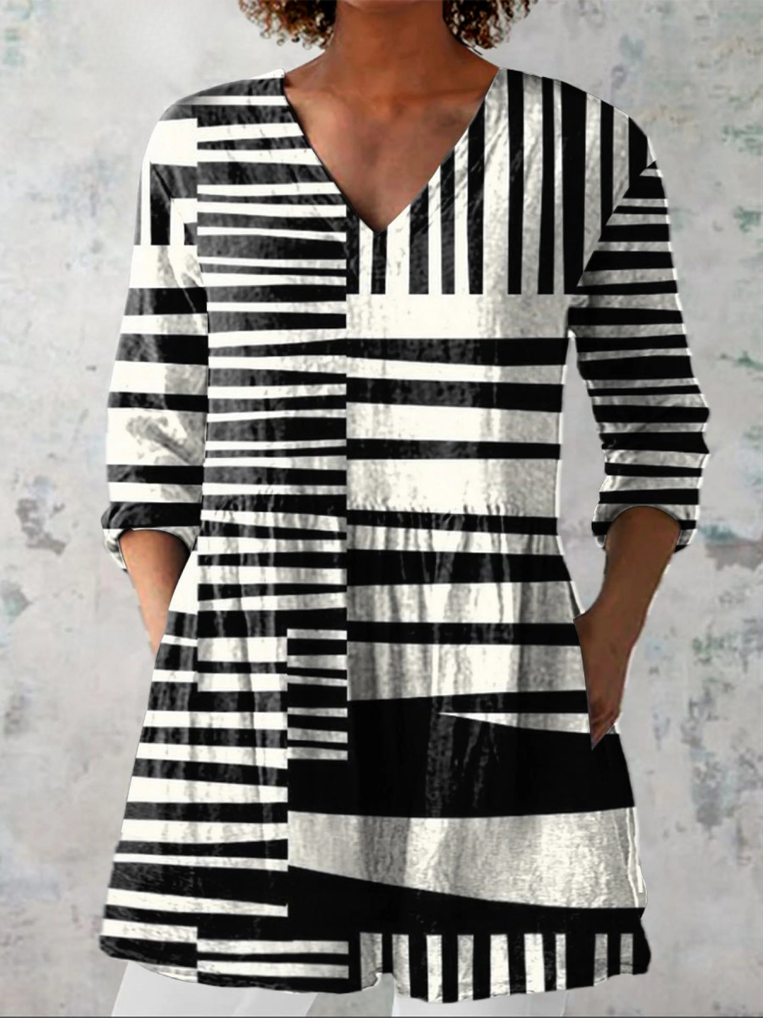 Sophie | Long V-Neck Blouse