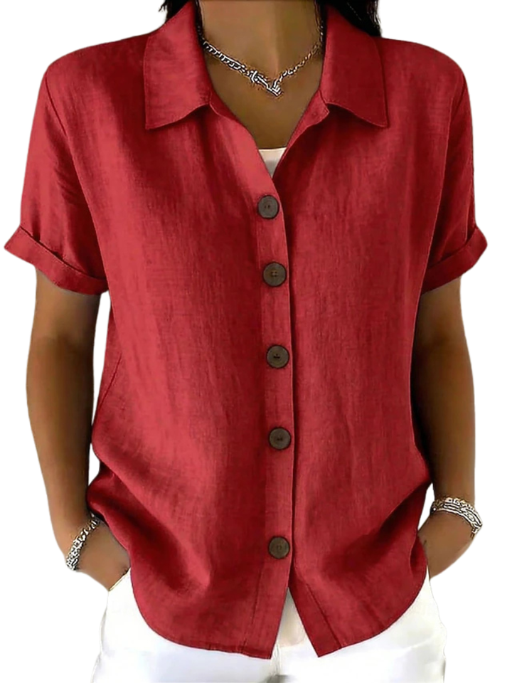 Gracie | Relaxed Short Sleeve Shirt