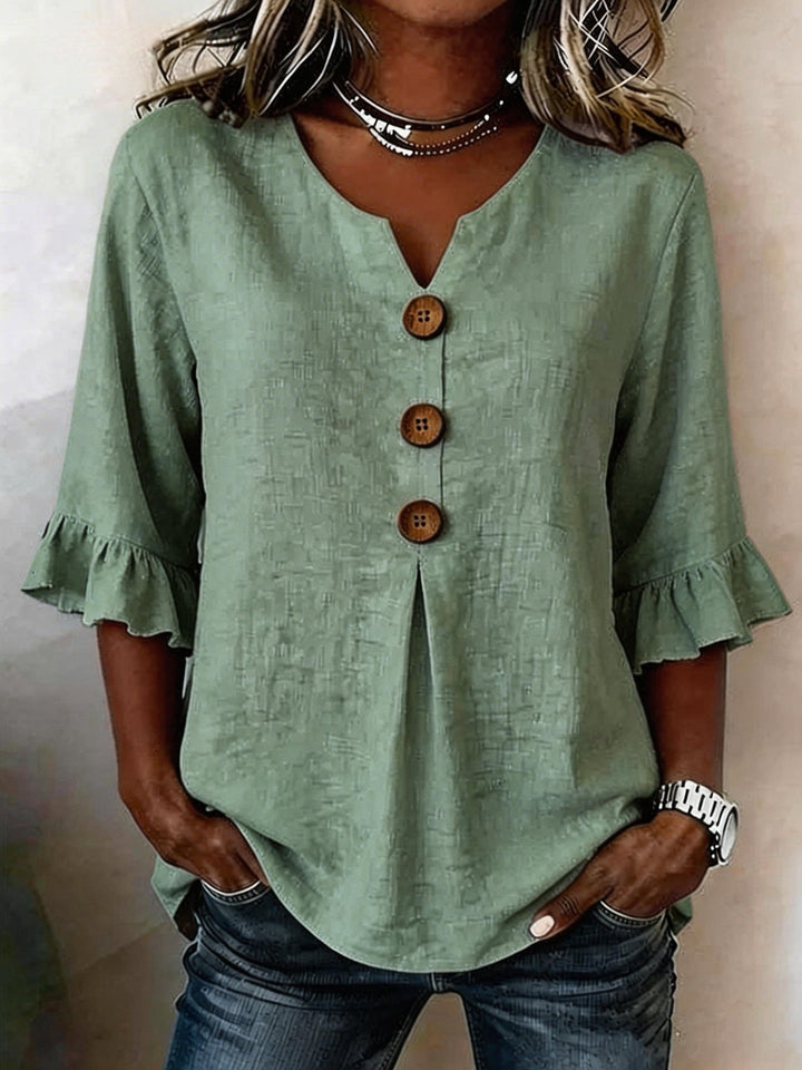 Jessara | Ruffle-Sleeve Blouse