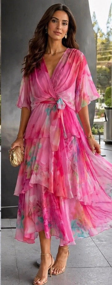 Fleur | Layered Floral Sun Dress