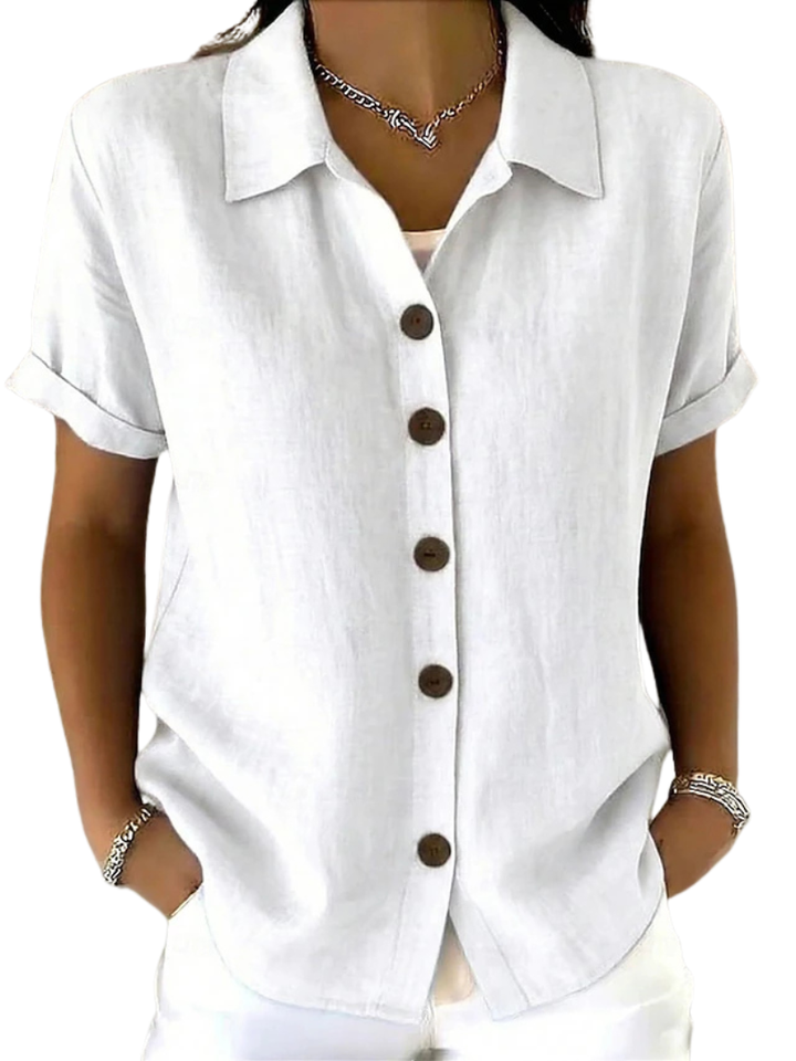 Gracie | Relaxed Short Sleeve Shirt