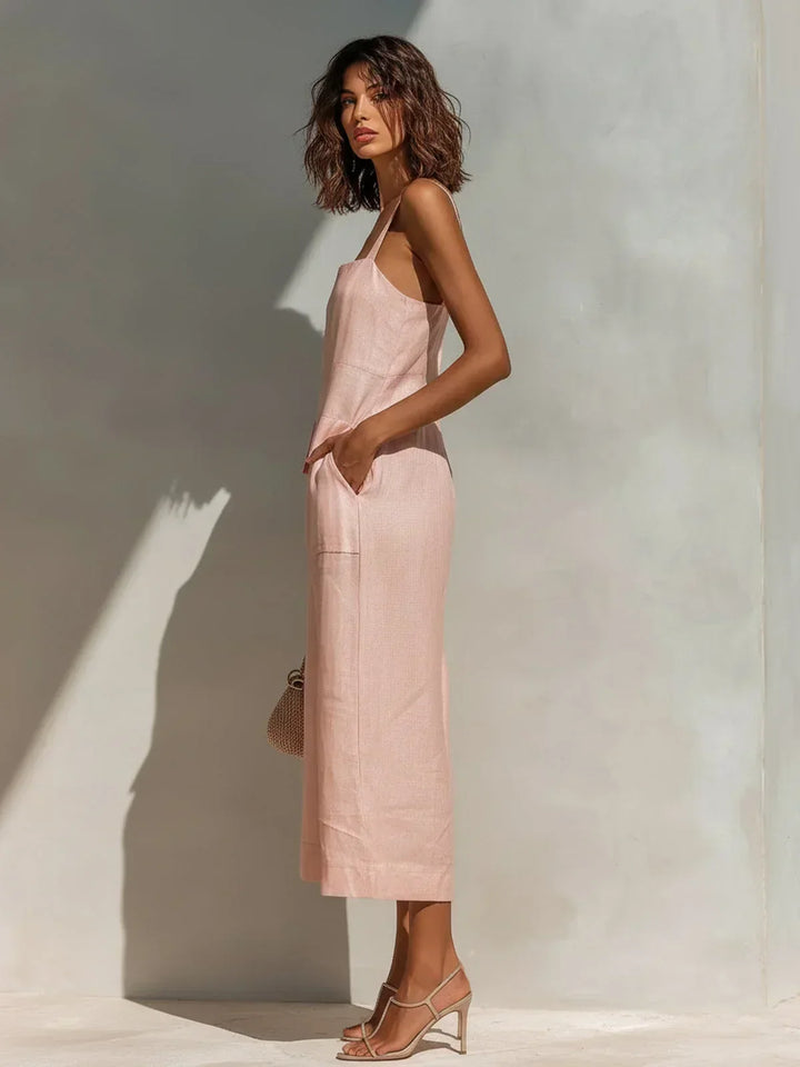 Isla™ Square Neck Wide Leg Jumpsuit
