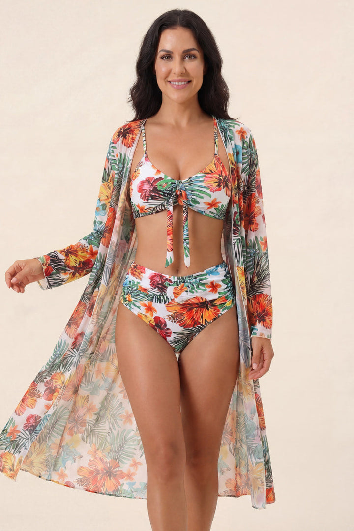 Samoa | Tropical Bikini Set with Kimono