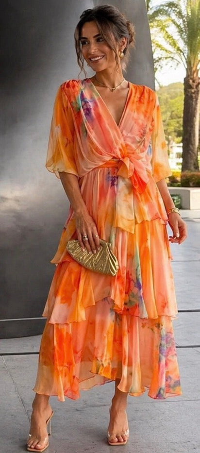 Fleur | Layered Floral Sun Dress