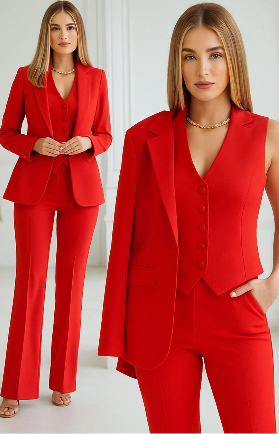 Cherry | Three-Piece Waistcoat Suit