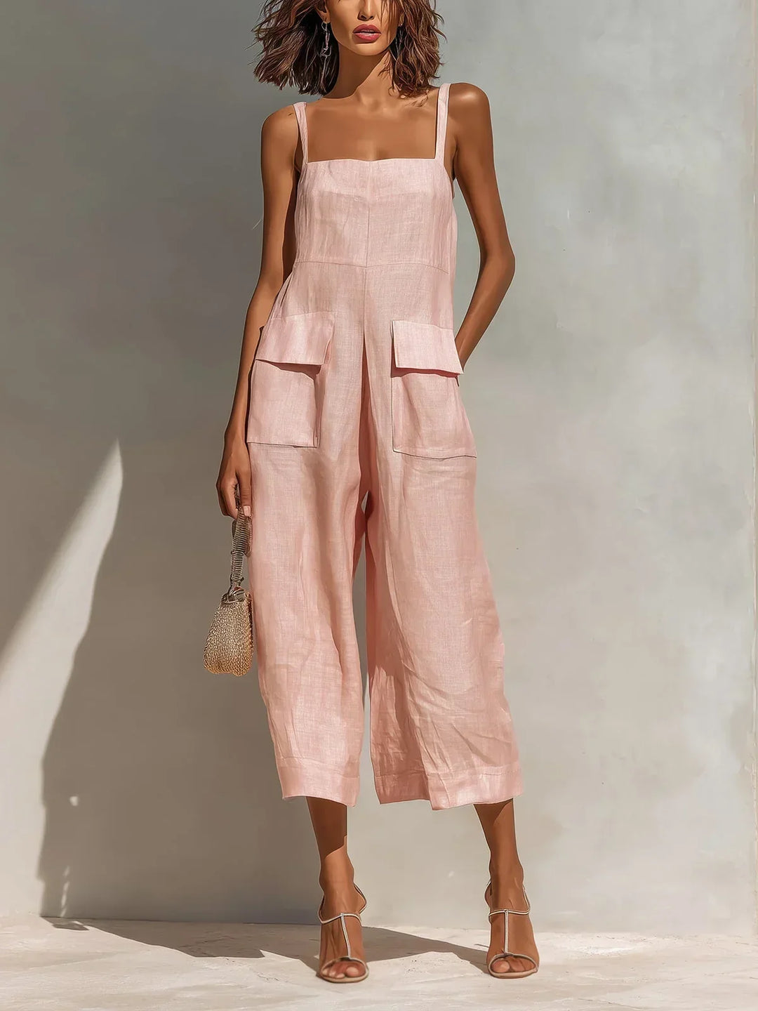 Isla™ Square Neck Wide Leg Jumpsuit