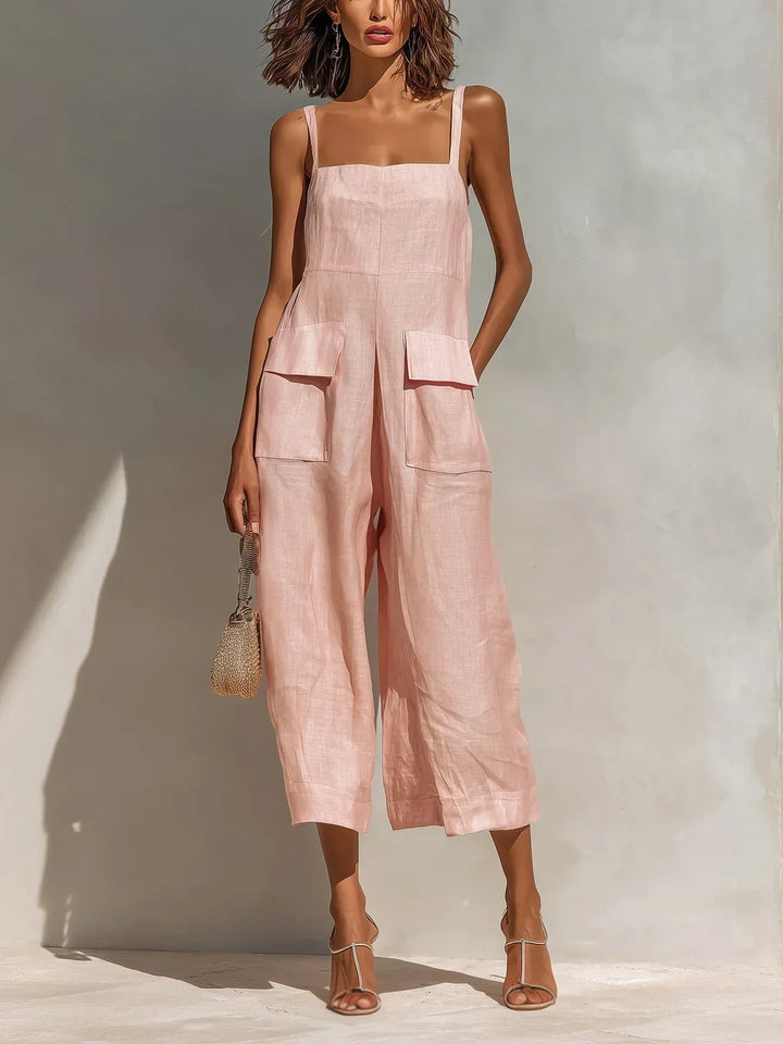 Isla™ Square Neck Wide Leg Jumpsuit