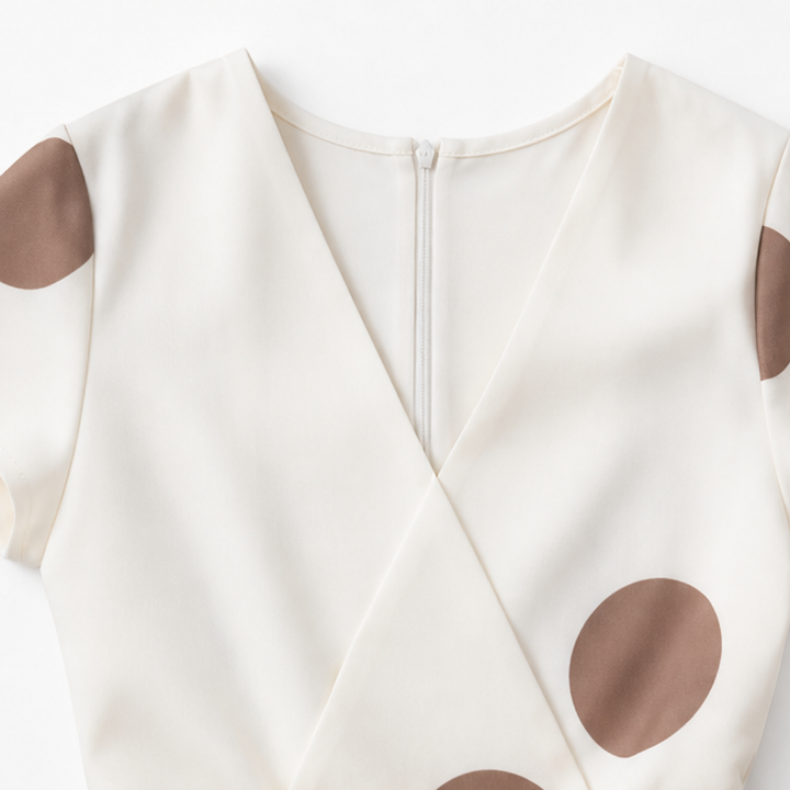 Marlowe – Belted Polka Dot Midi Dress