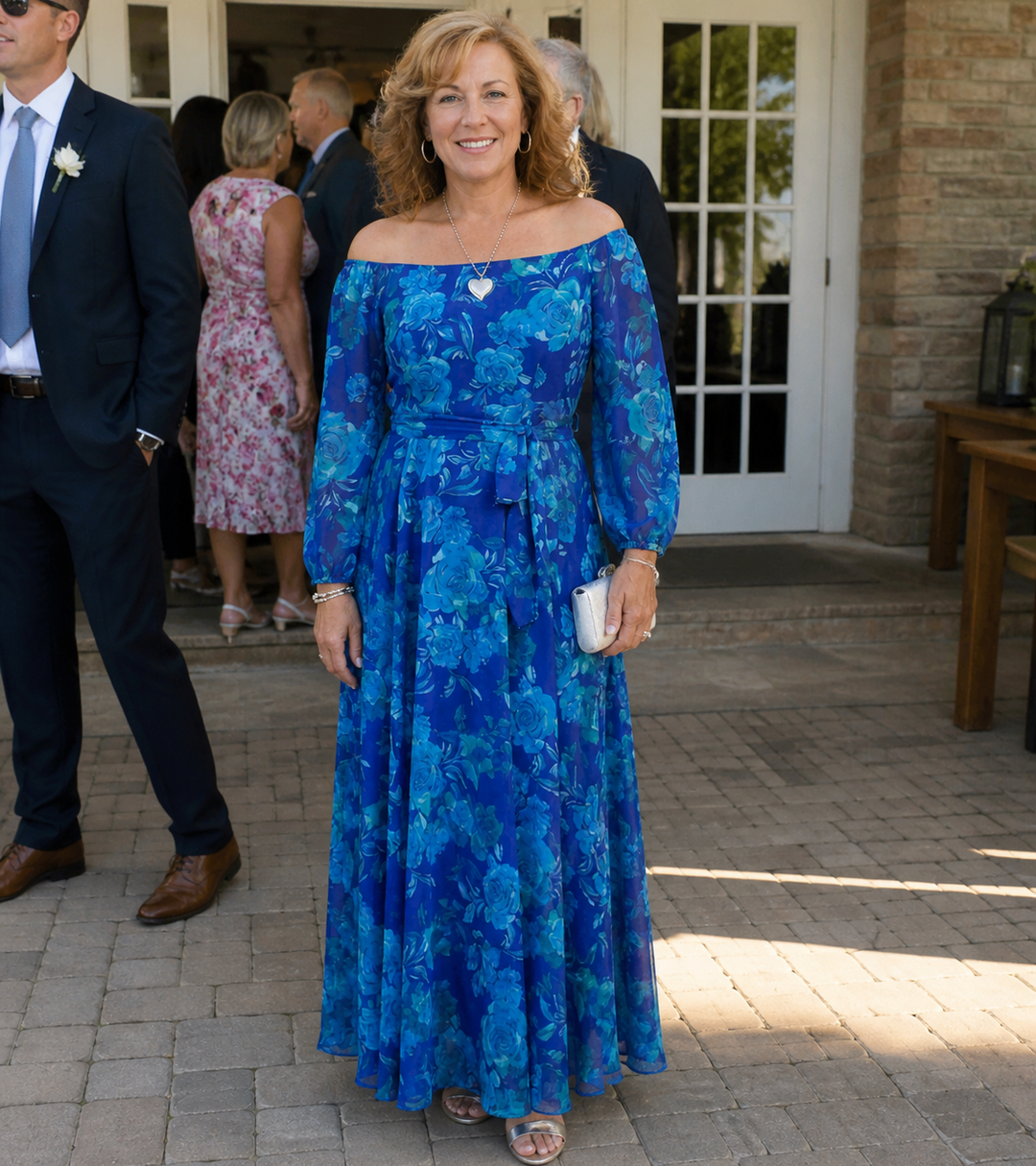 Aspen | Off-Shoulder Floral Maxi Dress