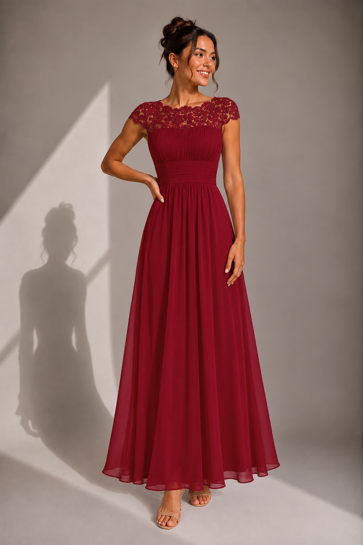 ELVENA™ | Lace Bodice Maxi Dress