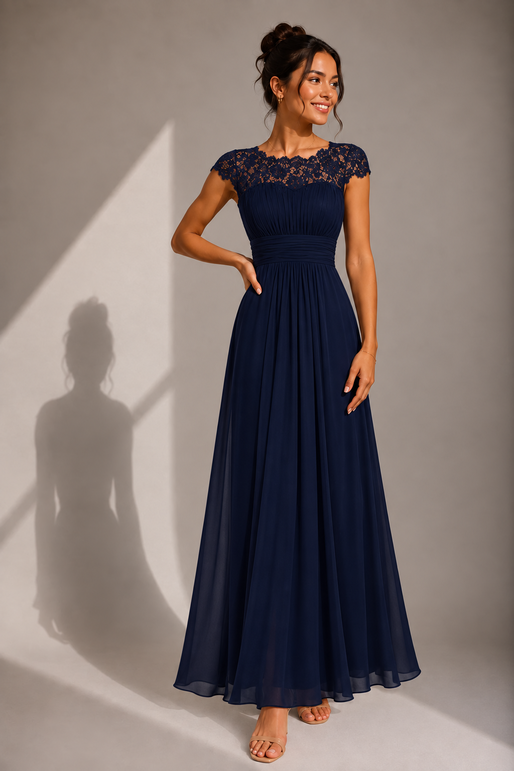 ELVENA™ | Lace Bodice Maxi Dress