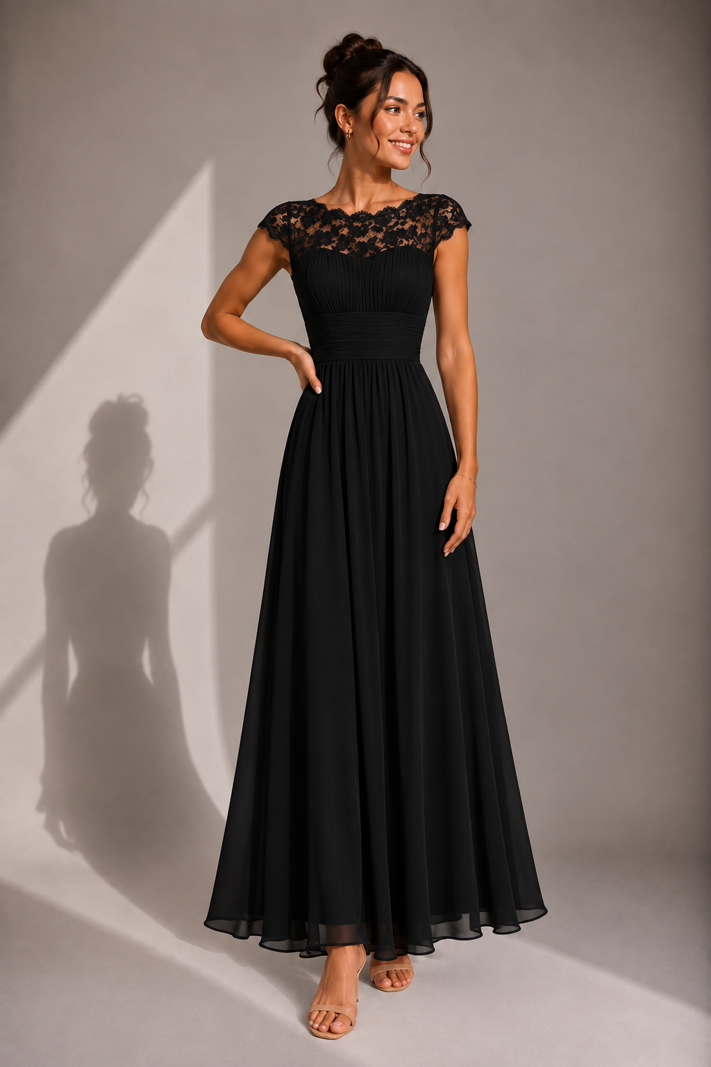 ELVENA™ | Lace Bodice Maxi Dress