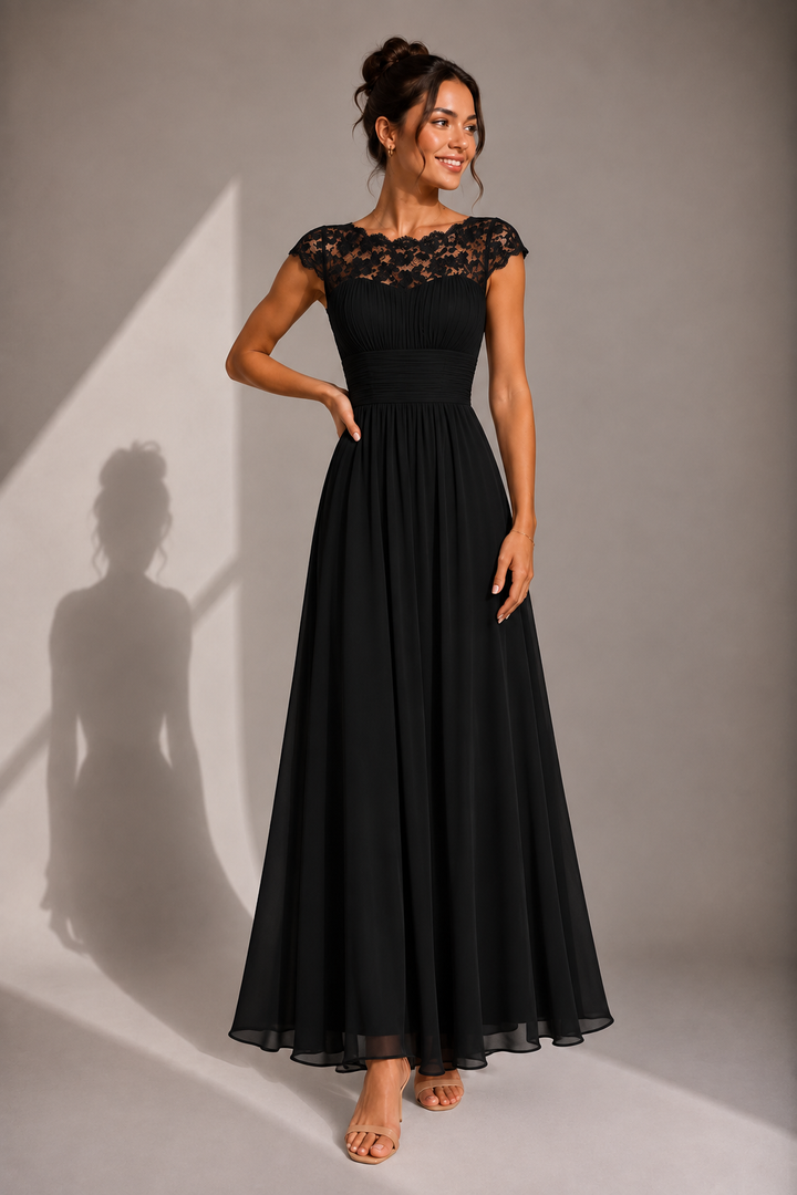 ELVENA™ | Lace Bodice Maxi Dress