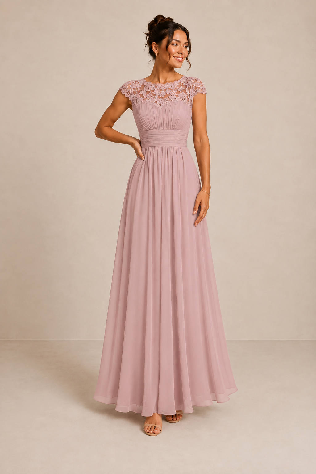 ELVENA™ | Lace Bodice Maxi Dress