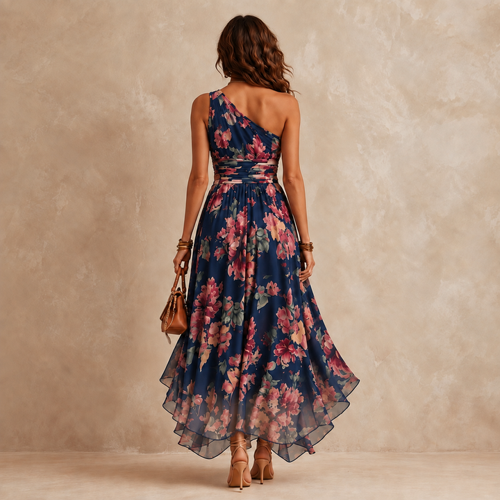 Celeste | One-Shoulder Floral Maxi