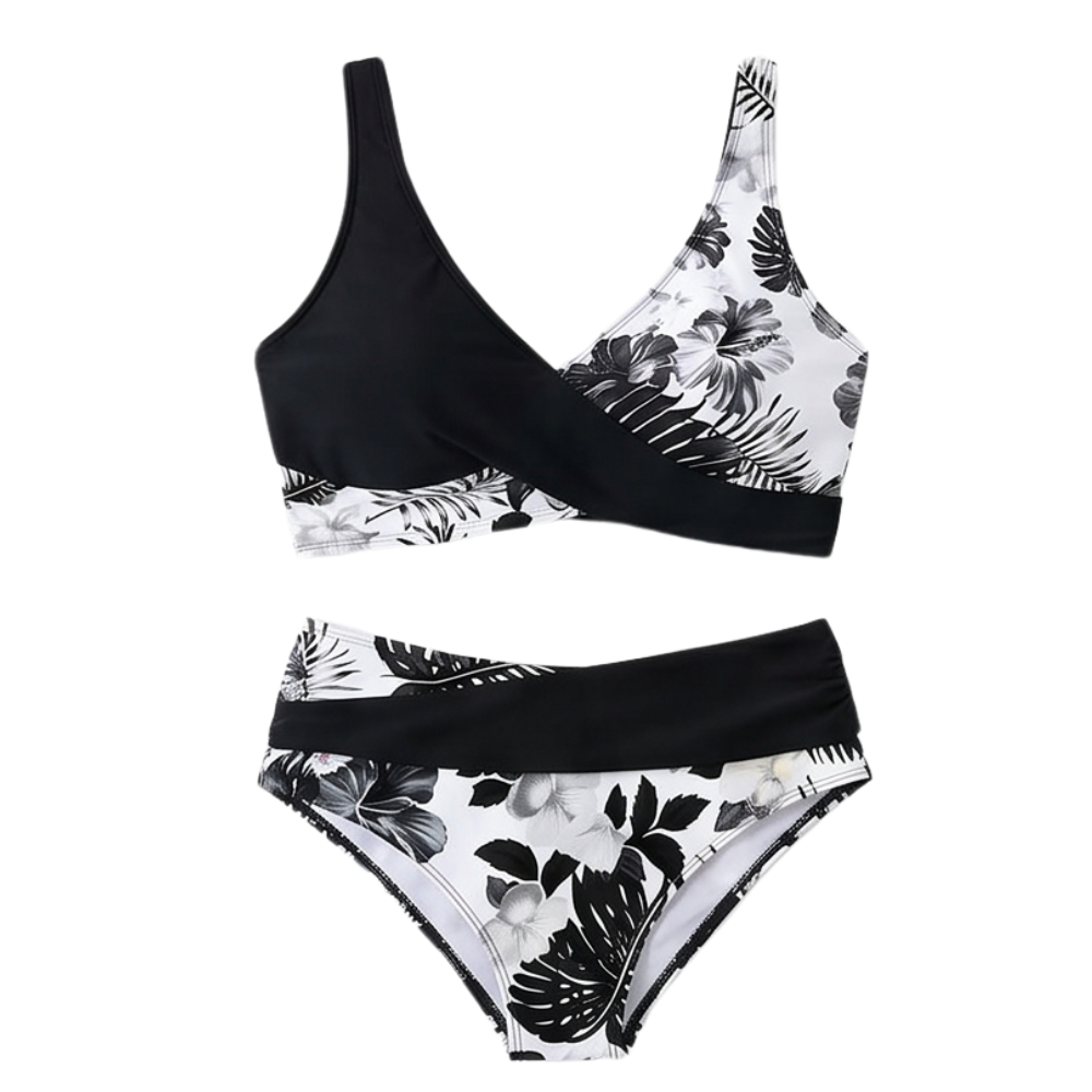 Marivela – Tummy-Flattering Wrap Bikini Set