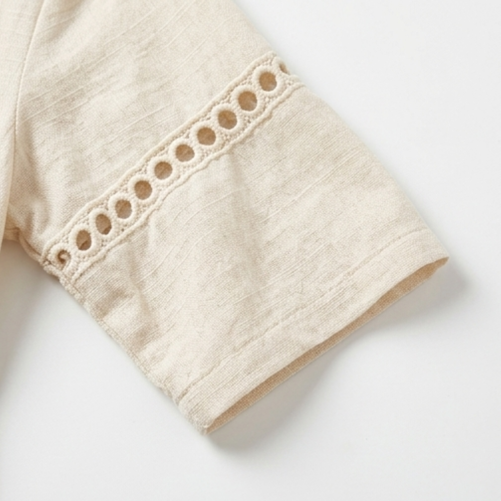 Solmera | Crochet-Trim Midi Dress