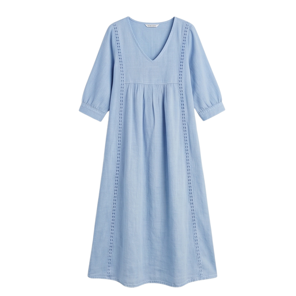 Virella – Relaxed Midi Dress with Pockets