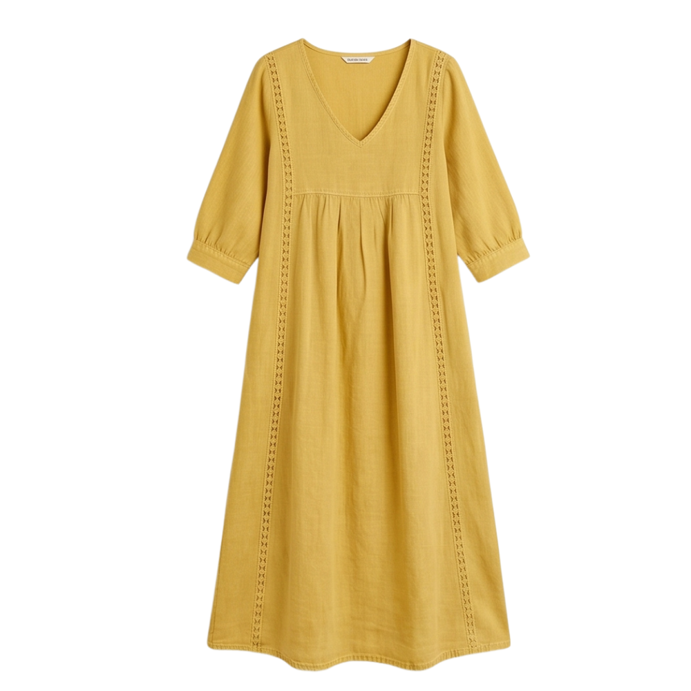 Virella – Relaxed Midi Dress with Pockets