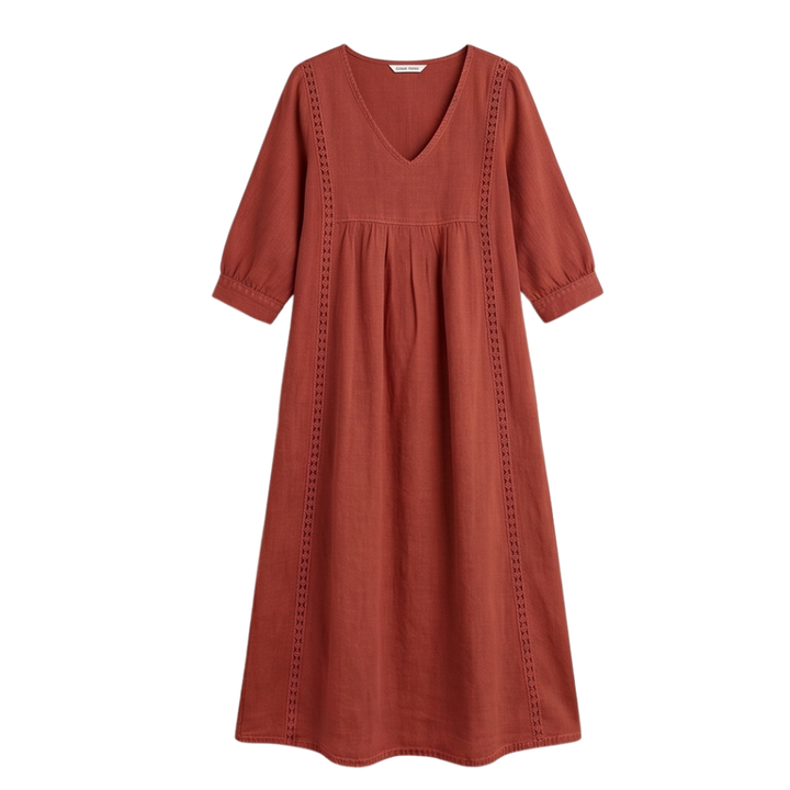 Virella – Relaxed Midi Dress with Pockets
