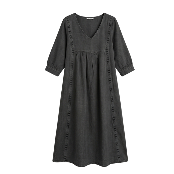 Virella – Relaxed Midi Dress with Pockets