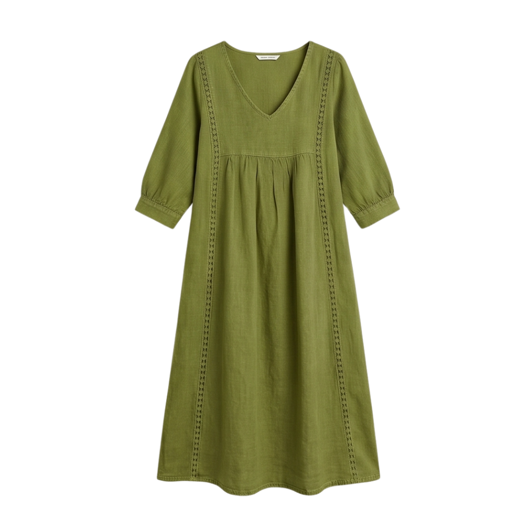 Virella – Relaxed Midi Dress with Pockets