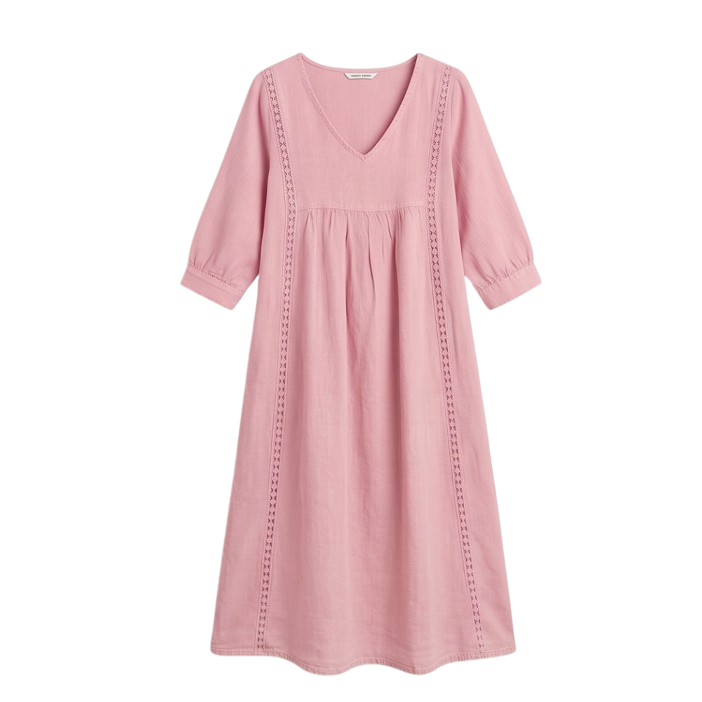 Virella – Relaxed Midi Dress with Pockets