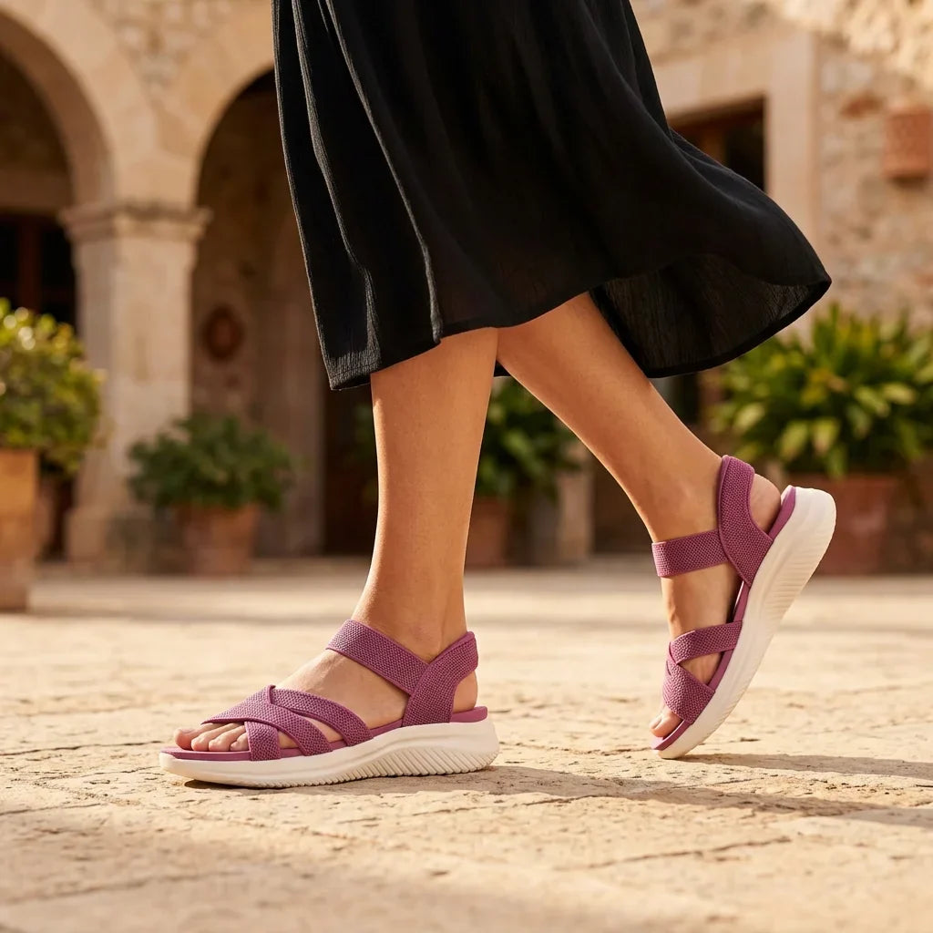 Elara | Knit Strap Sandals