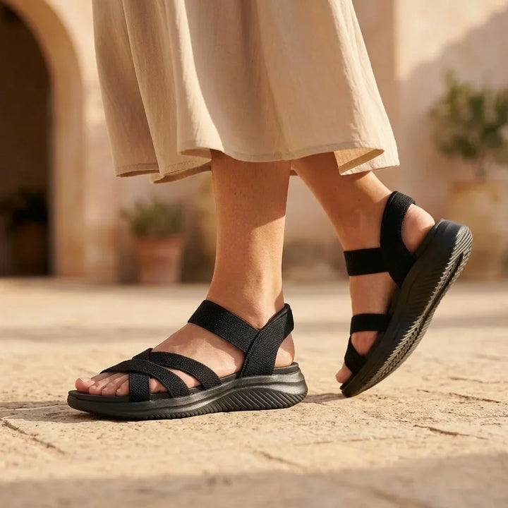 Elara | Knit Strap Sandals