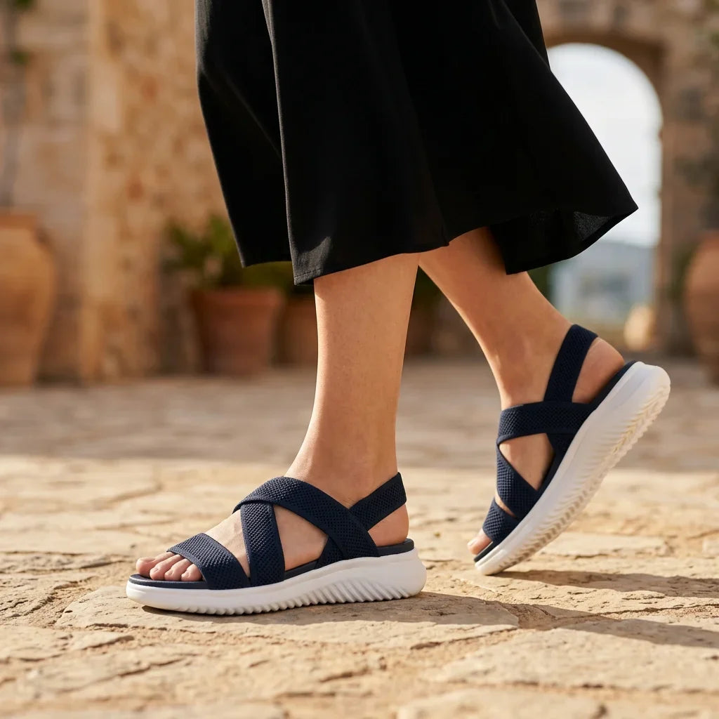 Elara | Knit Strap Sandals