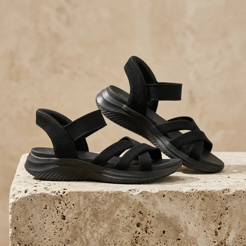 Elara | Knit Strap Sandals