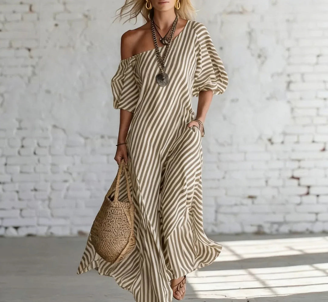 Alexia | Striped Maxi Dress for Women