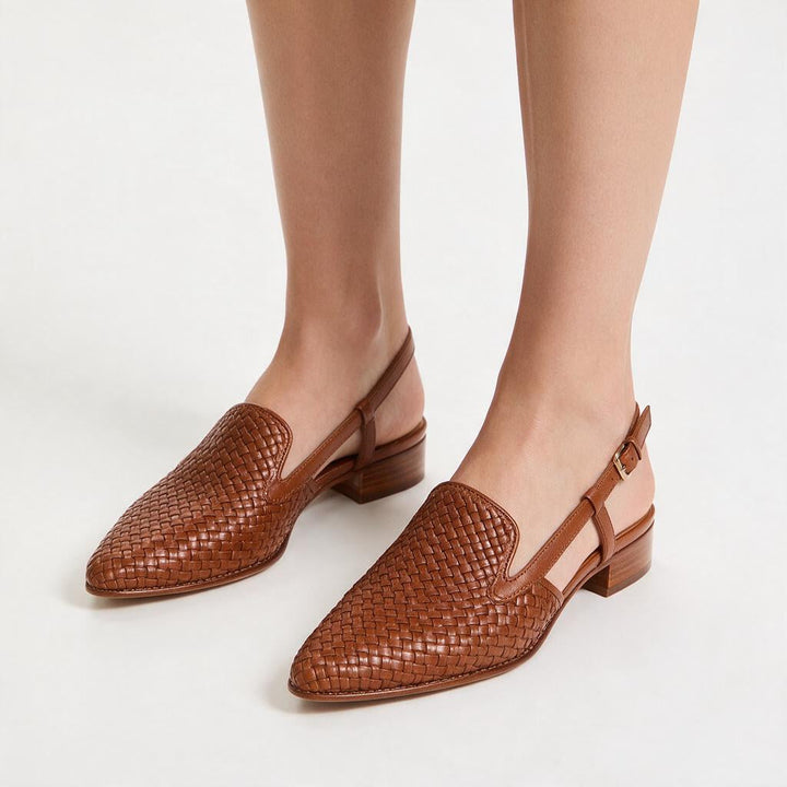Aurora | Woven Slingback Loafer
