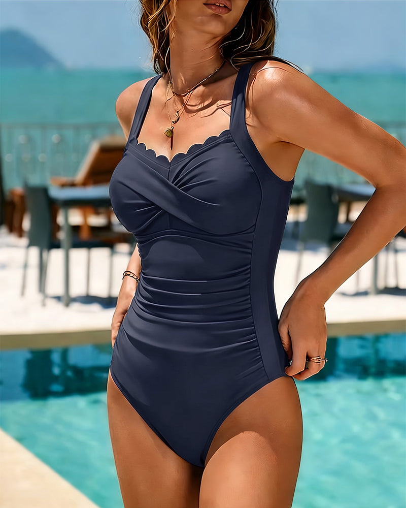 Maud | Shaping Crossover Waist Swimsuit