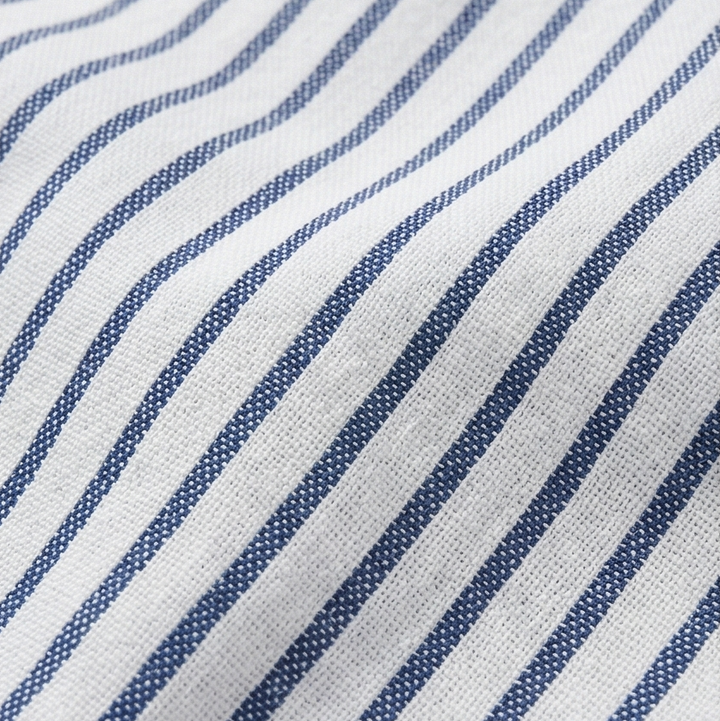 Coastlyn – Women's Striped Pants with Button Trim