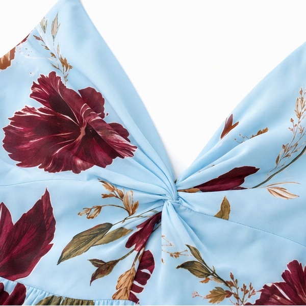Florenza | Floral Maxi Dress with V-Neck