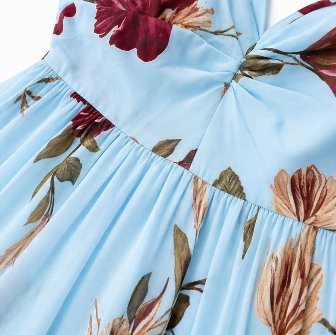 Florenza | Floral Maxi Dress with V-Neck