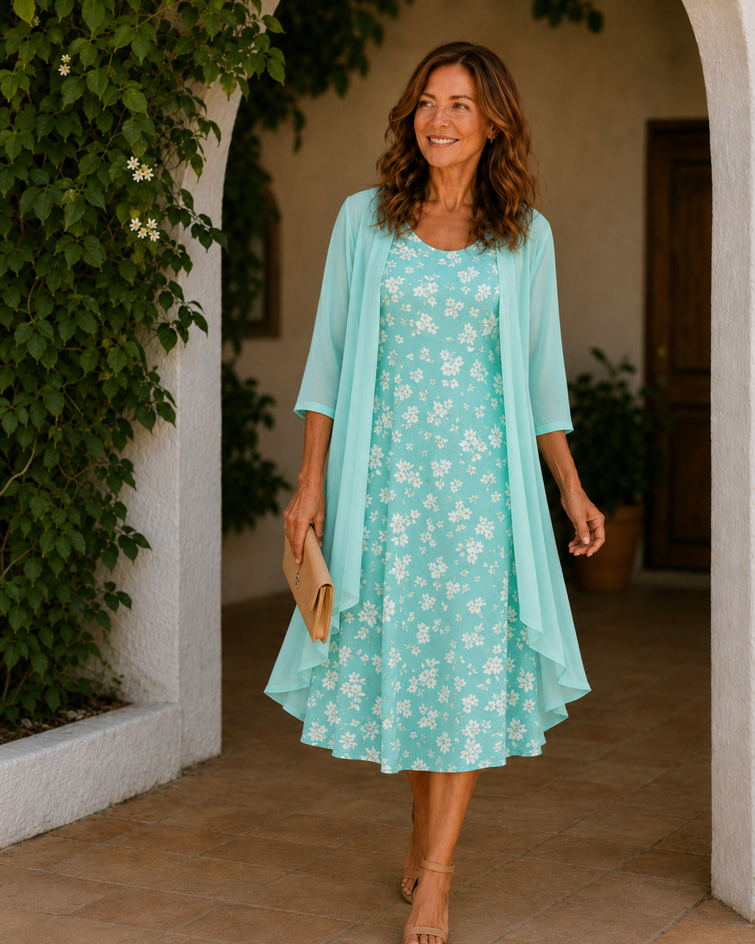 Capri | Floral Print Duster Dress