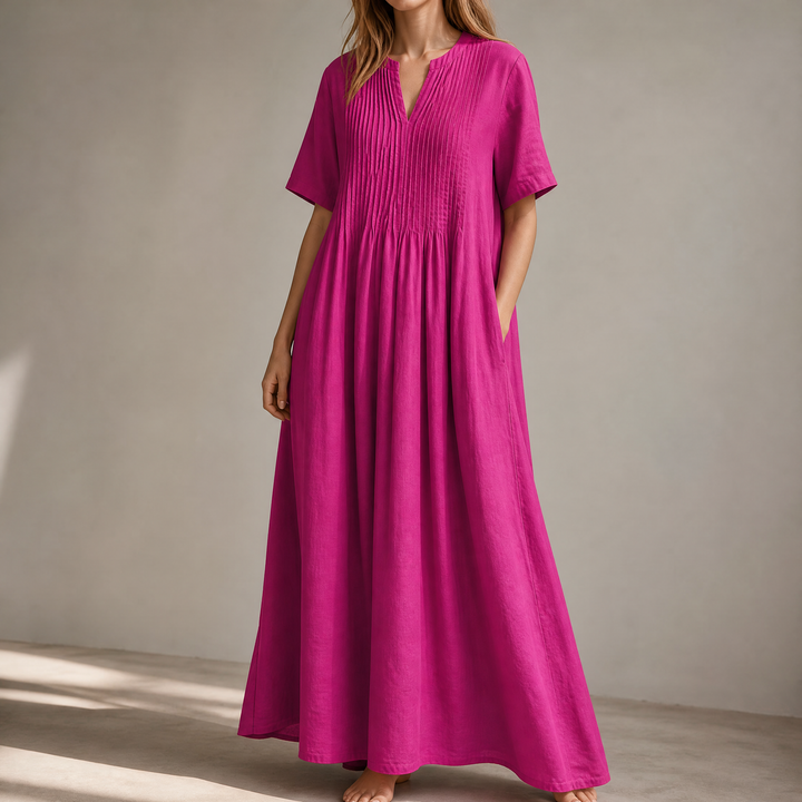 Wren | Pin-Tuck Maxi Dress