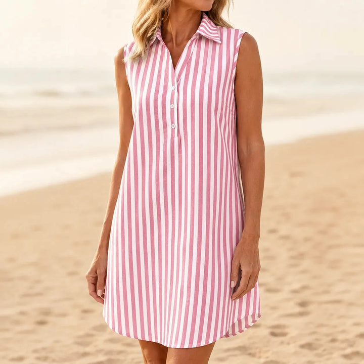 Marena | Striped Shirt Dress