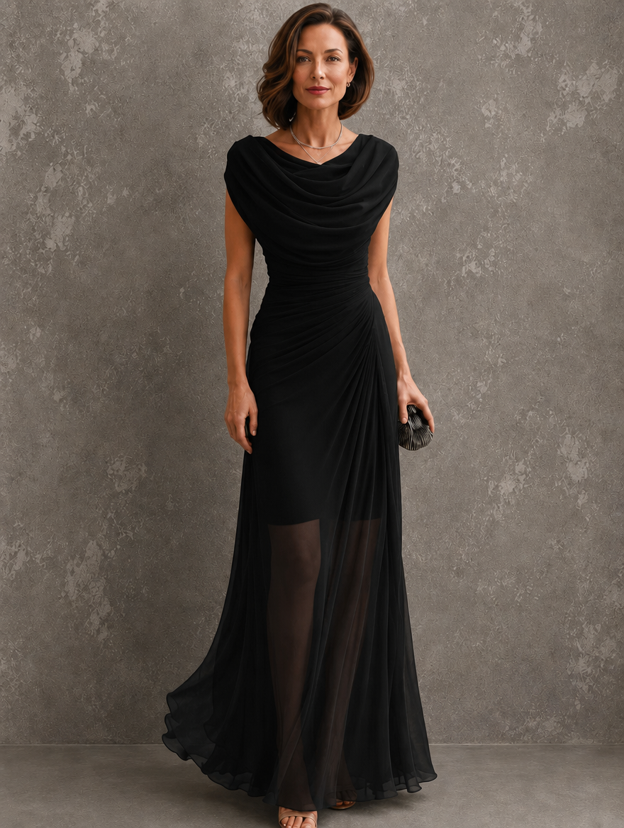 Jenna | Draped Maxi Dress