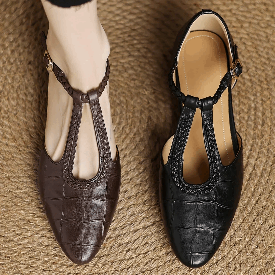Oliardi Elena | Vegan Leather Mary Jane Shoes
