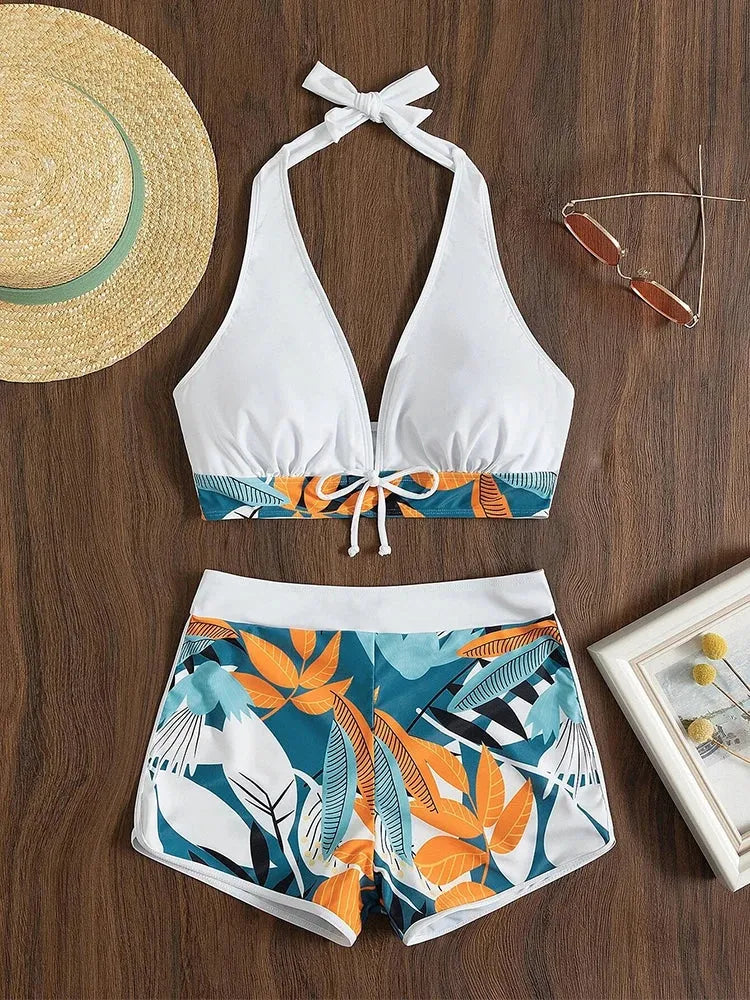 Yara | Halter Bikini with Shorts