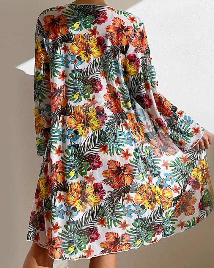 Samoa | Tropical Bikini Set with Kimono